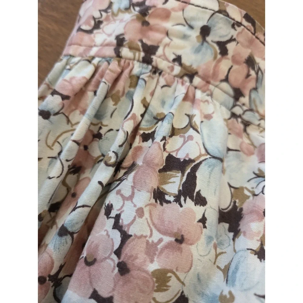 Vtg Reldan Prairie Skirt Women's Sm‎ Med Long Floral Cottagecore Peasant